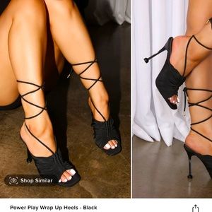 Fashion Nova heels black size 8